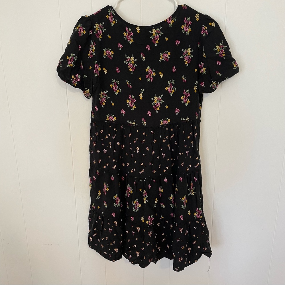 Small Black Floral Dress - Picture 2 of 4